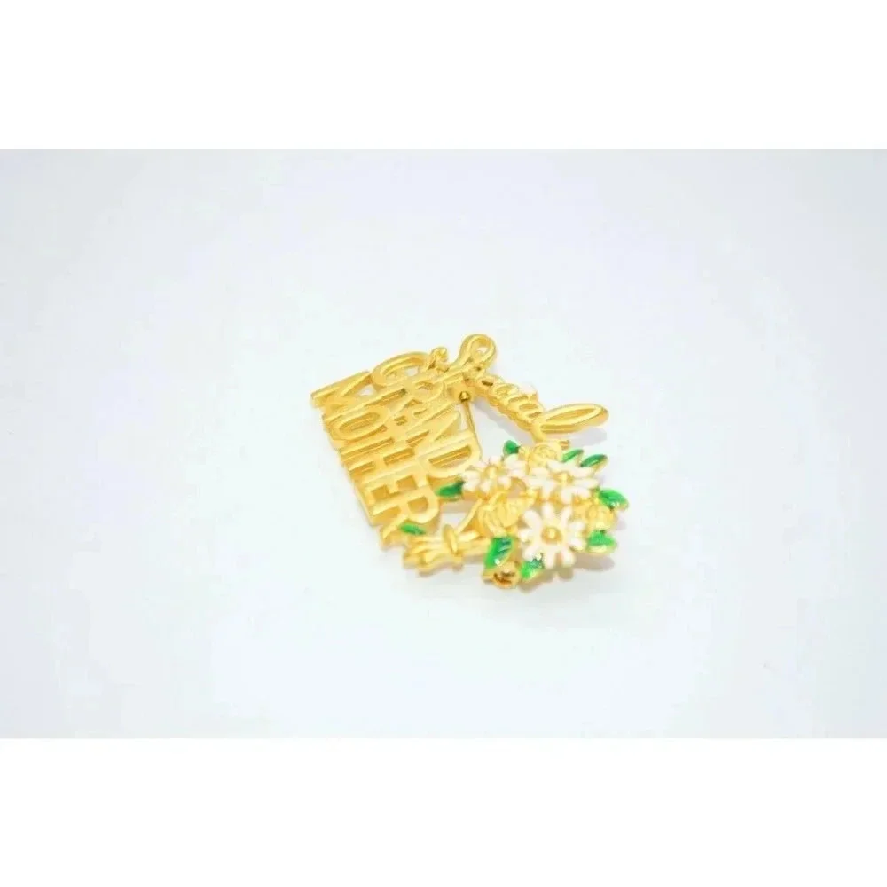 Danecraft White Green Enamel Special Grandmother